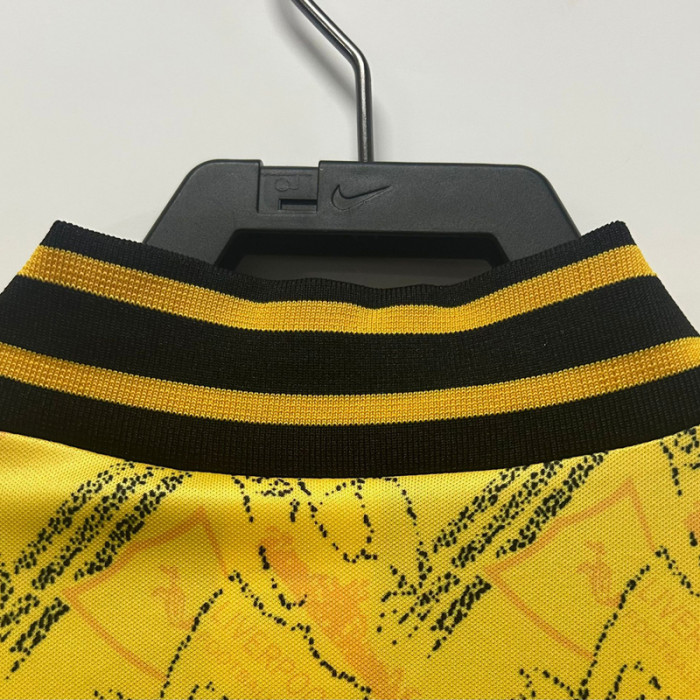 1994-1996 LIV Away Yellow Retro Soccer Jersey