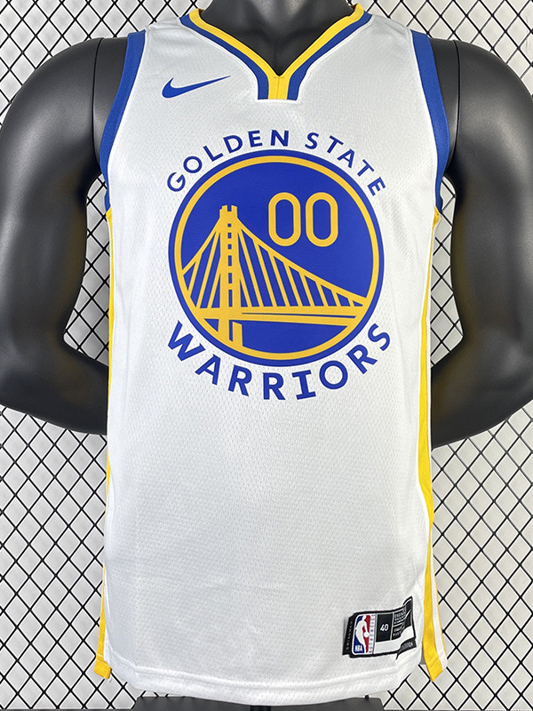 22-23 WARRIORS KUMINGA #00 White Top Quality Hot Pressing NBA Jersey (V领)