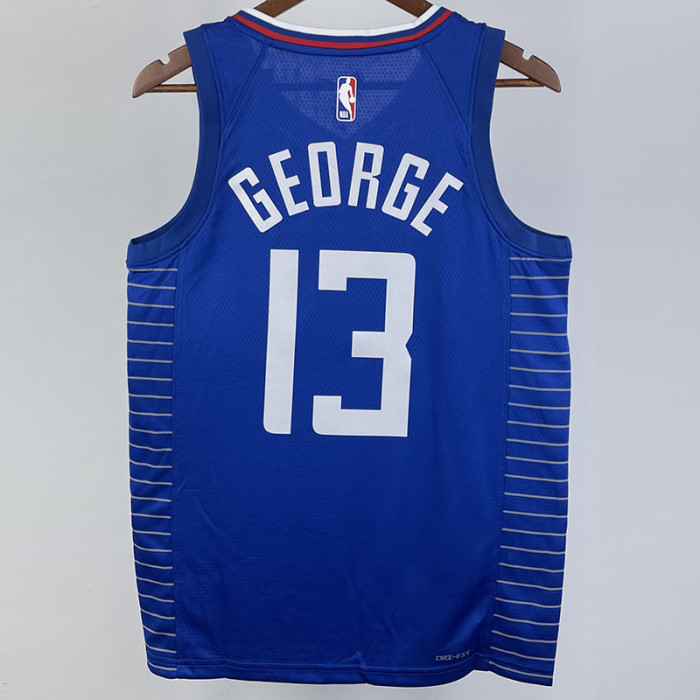 22-23 Clippers GEORGE #13 Blue Top Quality Hot Pressing NBA Jersey