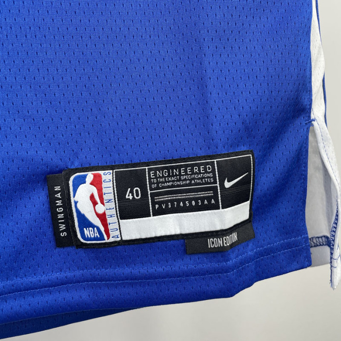 22-23 WARRIORS WISEMAN #33 Blue Top Quality Hot Pressing NBA Jersey (V领)