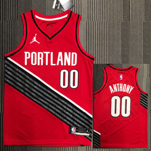 Trail Blazers ANTHONY #00 Trapeze Edition Top Quality Hot Pressing NBA Jersey