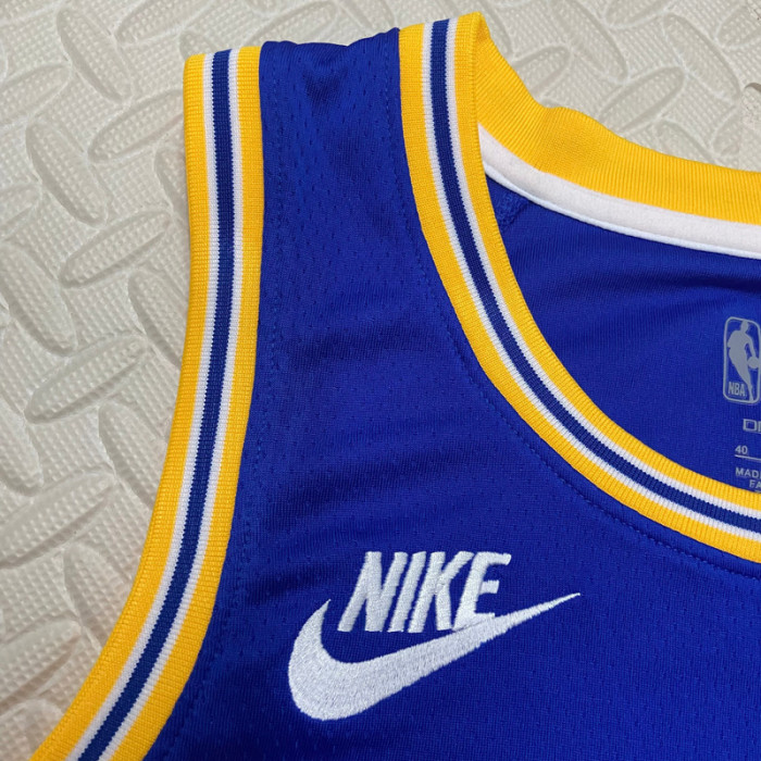 22-23 WARRIORS WIGGINS #22 Blue Top Quality Hot Pressing NBA Jersey (Retro Logo)