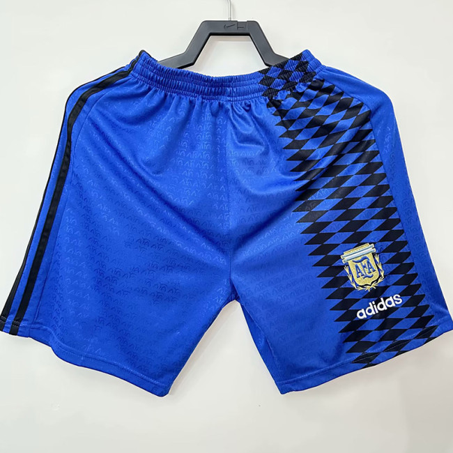 1994 Argentina Away Blue Retro Shorts Pants