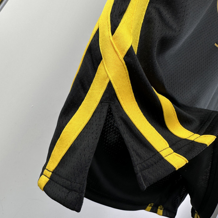 23-24 WARRIORS CURRY #30 Black City Edition Top Quality Hot Pressing NBA Jersey (V领)