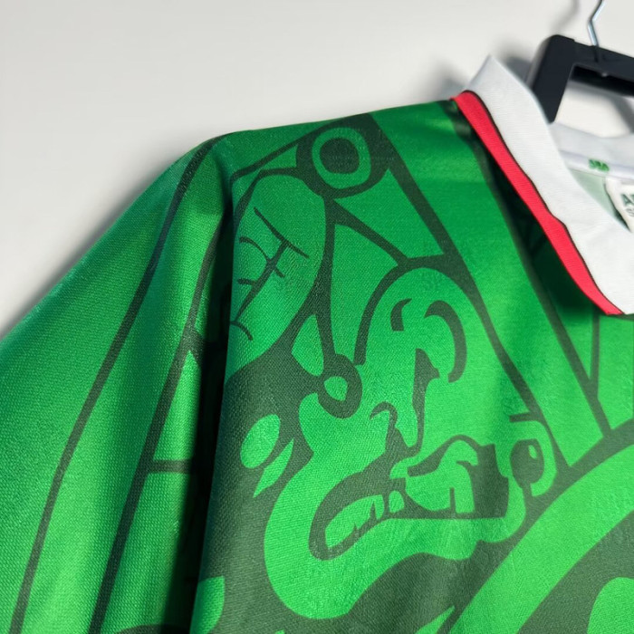 1998 Mexico Home Retro Soccer Jersey (带小字)