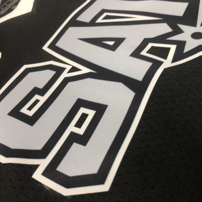 22-23 SA Spurs LEONARD #2 Black Top Quality Hot Pressing NBA Jersey (Trapeze Edition)