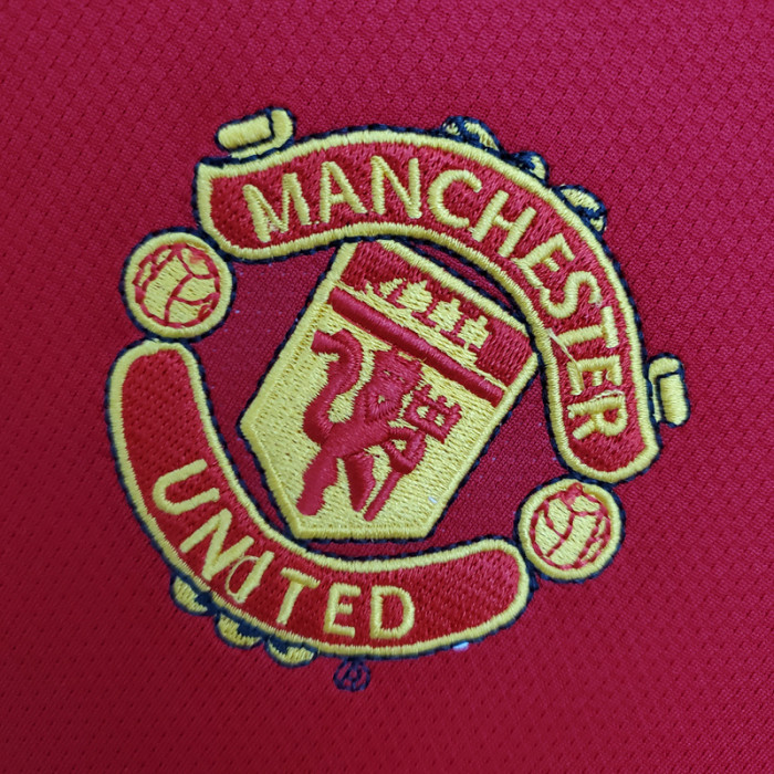 2005-2006 Man Utd Home Long sleeve Retro soccer jersey (长袖)