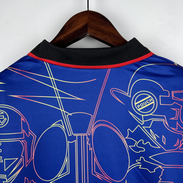 2023 Japan Blue Cartoon Tokusatsu Edition Fans Soccer Jersey (特摄版)