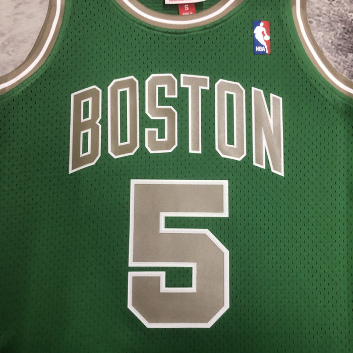 2003-04 CELTICS GARNETT #5 Green Retro Top Quality Hot Pressing NBA Jersey
