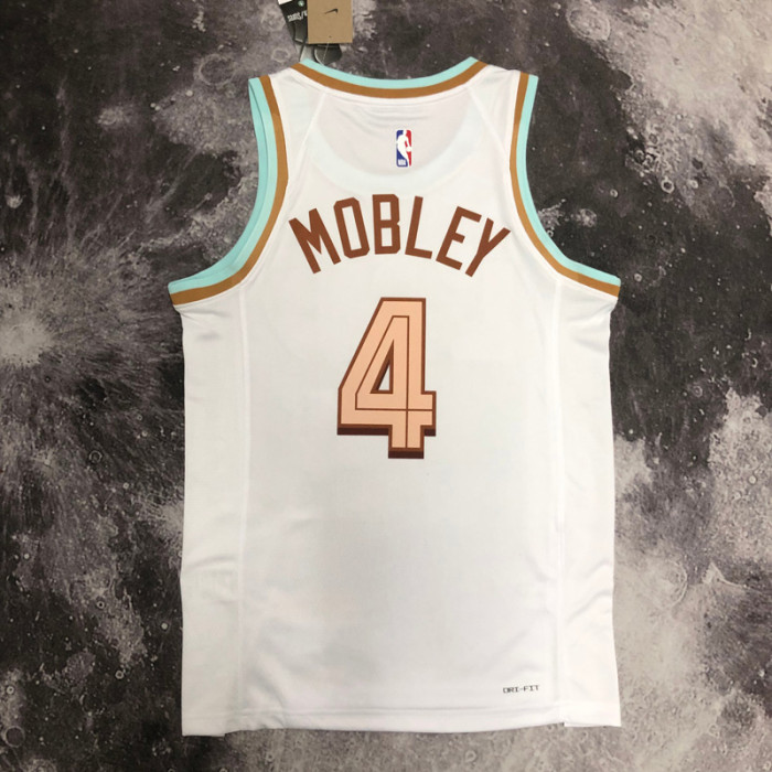 22-23 Cleveland Cavaliers MOBLEY #4 White City Edition Top Quality Hot Pressing NBA Jersey