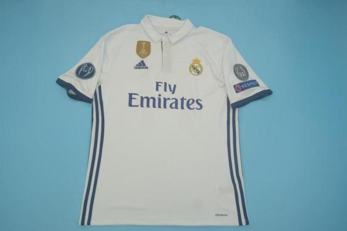 2016-2017 RMA Home Retro Soccer Jersey
