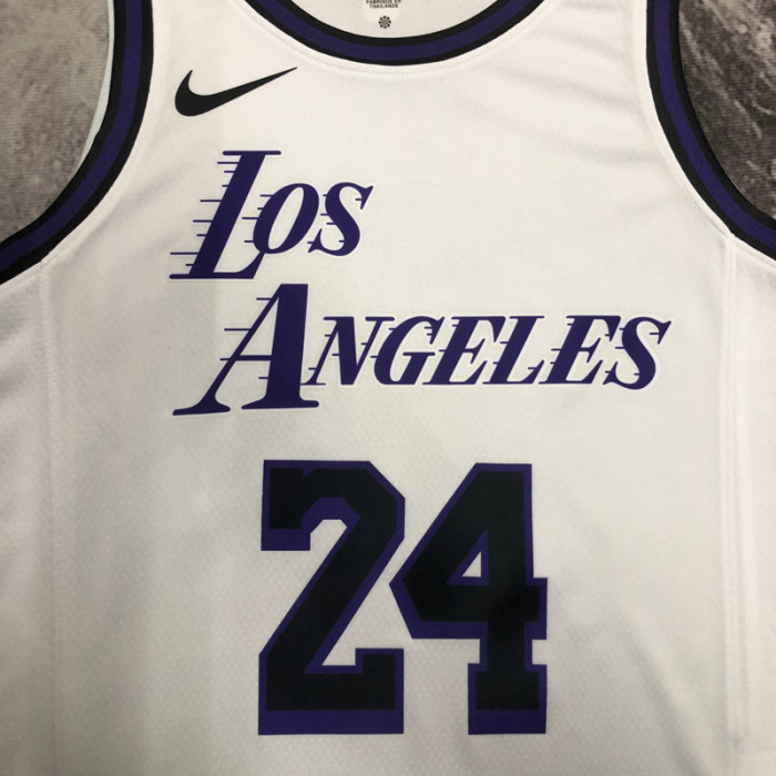 22-23 LAKERS BRYANT #24 White City Edition Top Quality Hot Pressing NBA Jersey