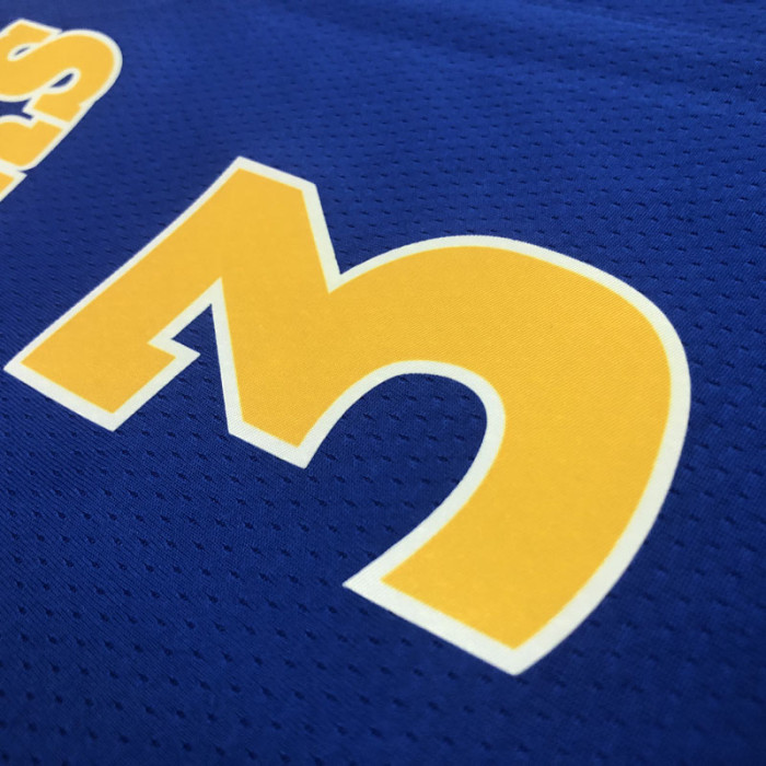 22-23 WARRIORS POOLE #3 Blue Top Quality Hot Pressing NBA Jersey (Retro Logo)