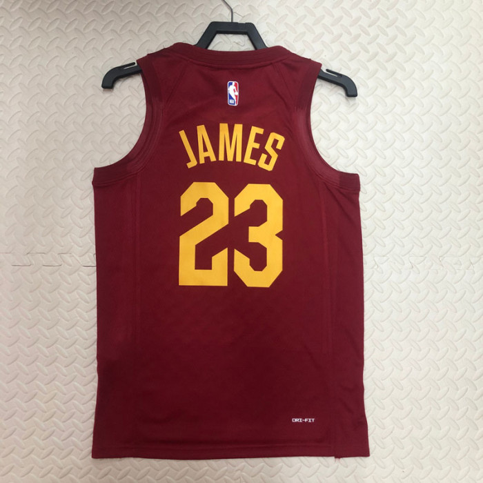 22-23 Cleveland Cavaliers JAMES #23 Red Top Quality Hot Pressing NBA Jersey