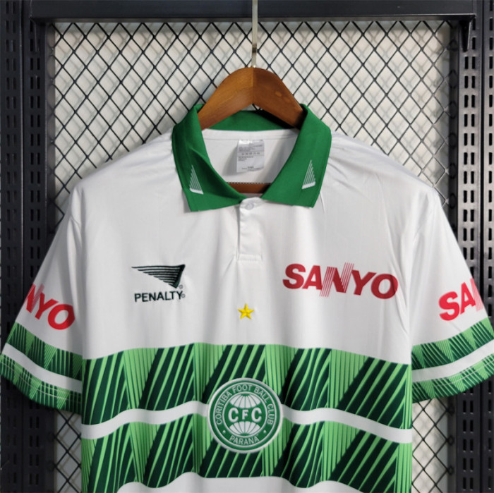 1997-1998 Coritiba White Retro Soccer Jersey