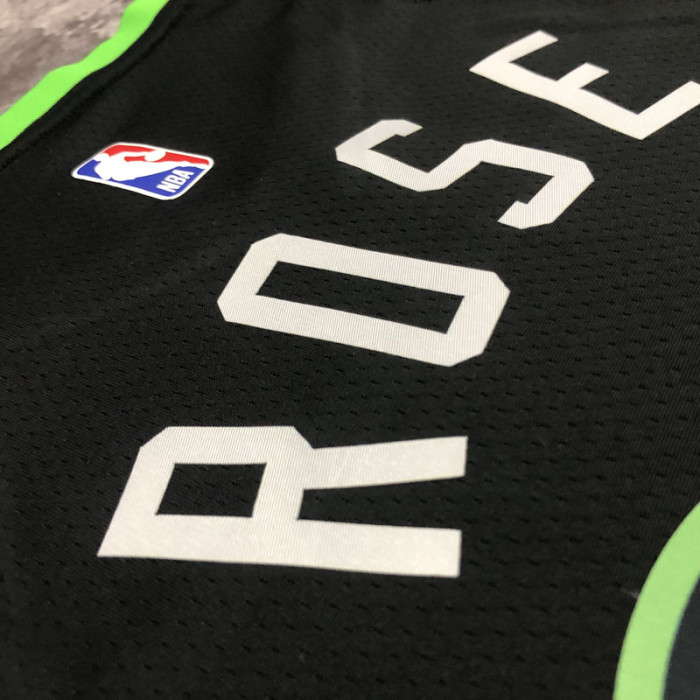 22-23 TIMBERWOLVES ROSE #25 Black Top Quality Hot Pressing NBA Jersey (Trapeze Edition)