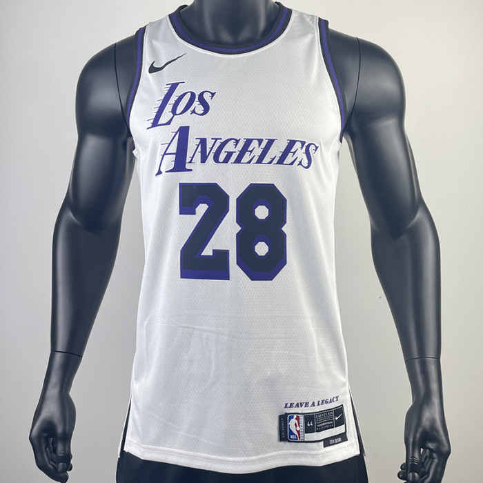 22-23 LAKERS HACHIMURA #28 White City Edition Top Quality Hot Pressing NBA Jersey