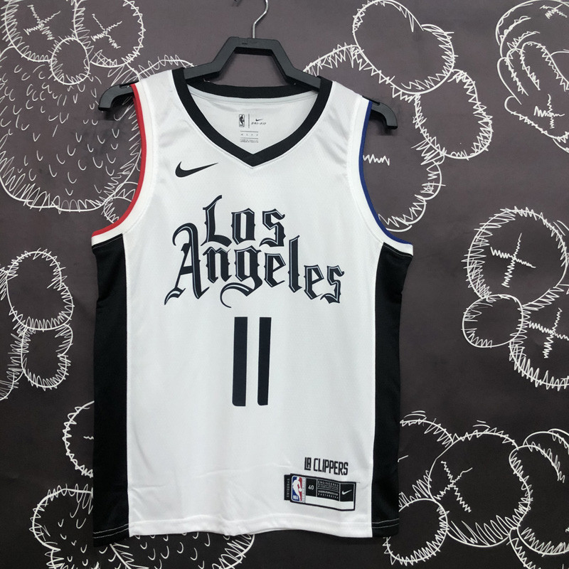 CLIPPERS WALL #11 White Top Quality Hot Pressing NBA Jersey