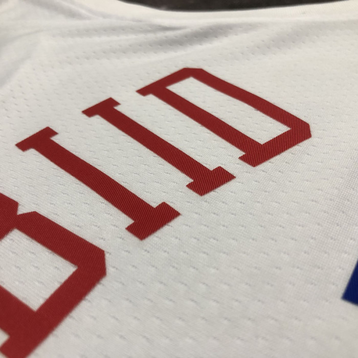 22-23 76ERS EMBIID #21 White City Edition Top Quality Hot Pressing NBA Jersey
