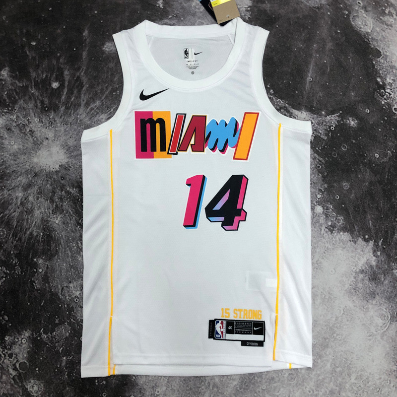 22-23 HEAT HERRO #14 White City Edition Top Quality Hot Pressing NBA Jersey