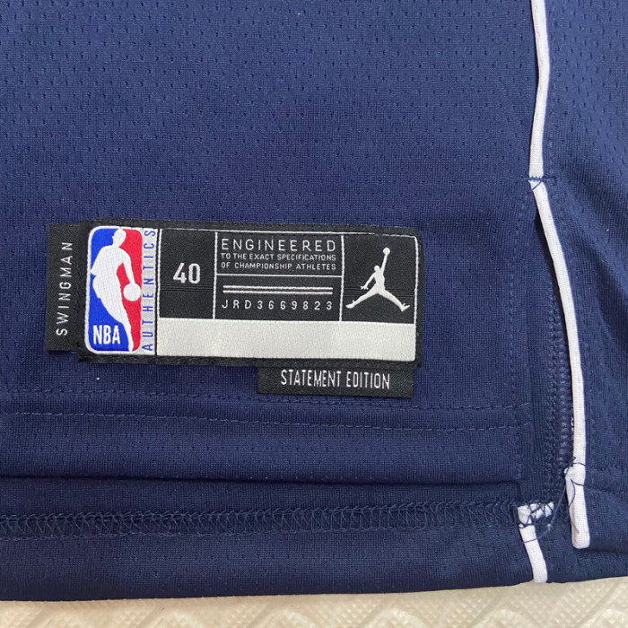 22-23 Dallas Mavericks DONCIC #77 Blue Top Quality Hot Pressing NBA Jersey (Trapeze Edition)