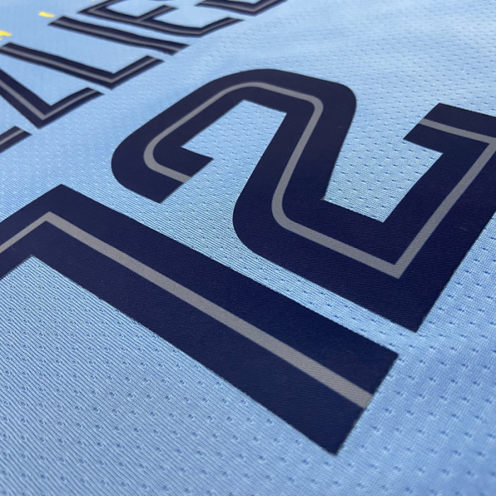 22-23 GRIZZLIES MORANT #12 Blue Top Quality Hot Pressing NBA Jersey (Trapeze Edition)