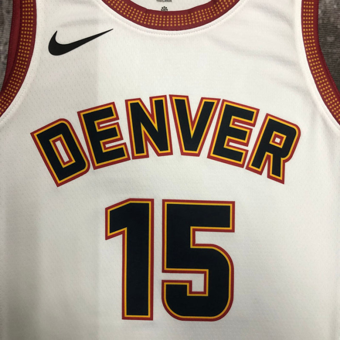 22-23 Nuggets JOKIC #15 White City Edition Top Quality Hot Pressing NBA Jersey