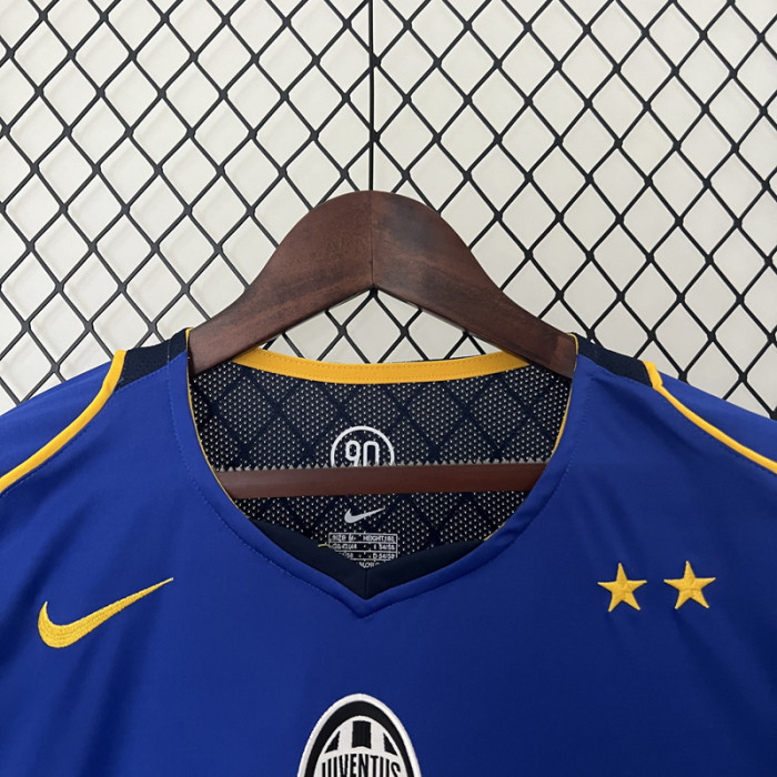 2004-2005 JUV Away Blue Retro Soccer Jersey