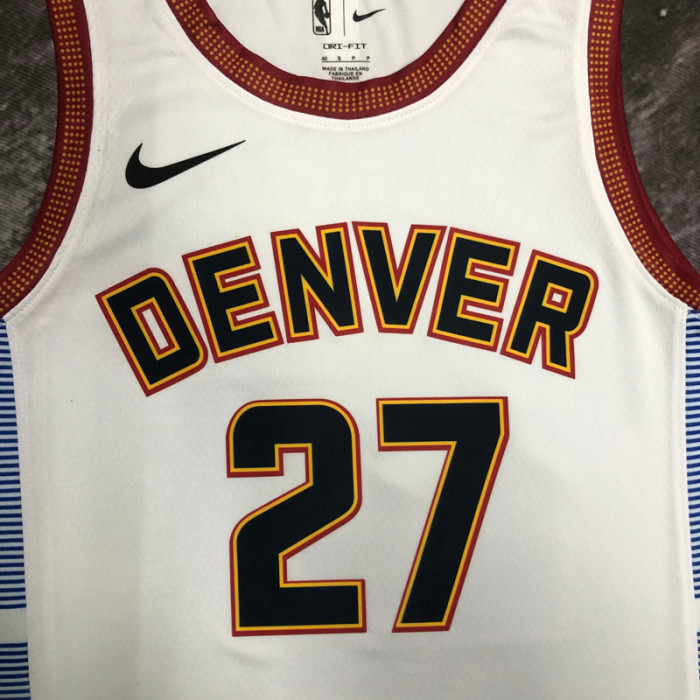 22-23 Nuggets MURRAY #27 White City Edition Top Quality Hot Pressing NBA Jersey