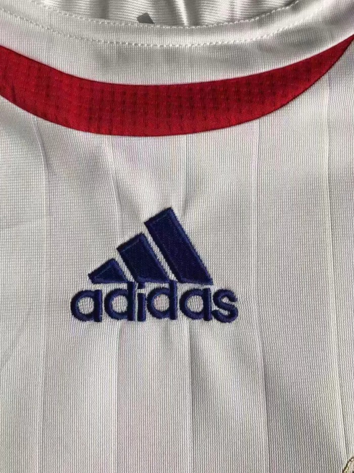 2006 France Away White Retro Soccer Jersey(带胸前小字)