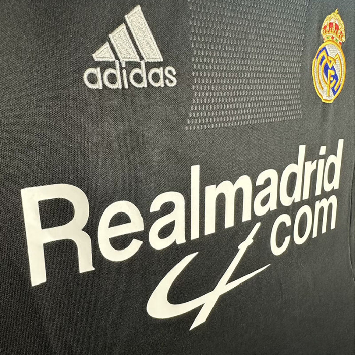 2001-2002 RMA Black Retro Soccer Jersey