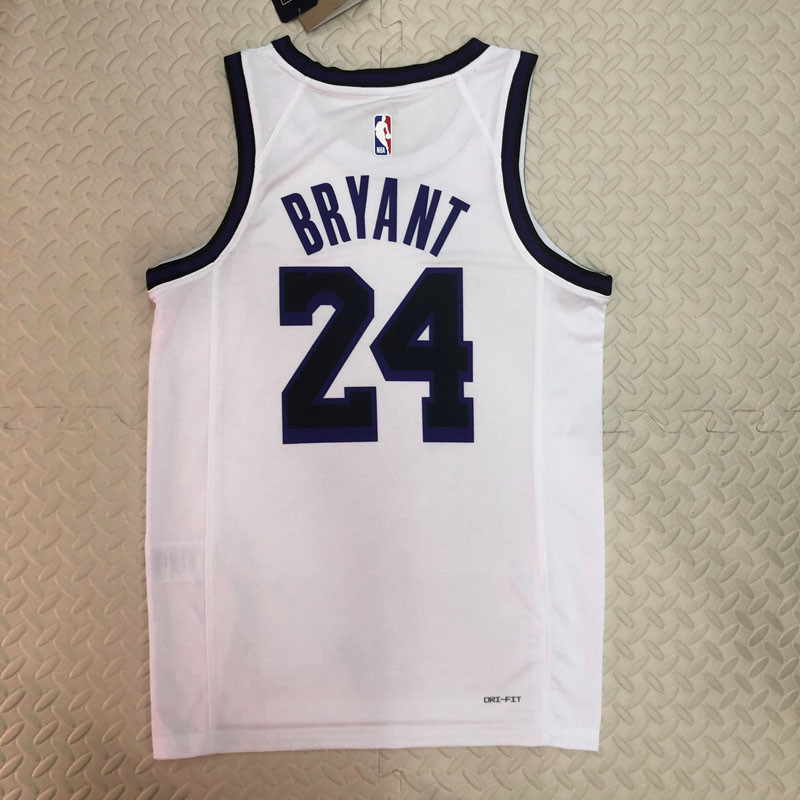 22-23 LAKERS BRYANT #24 White City Edition Top Quality Hot Pressing NBA Jersey