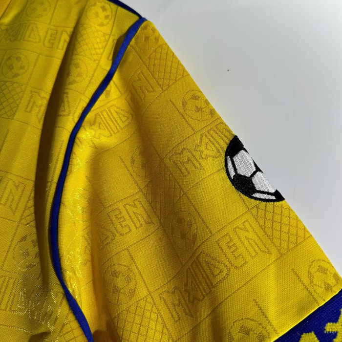 2008 West Ham Iron Maiden #08 Yellow Retro Soccer Jersey
