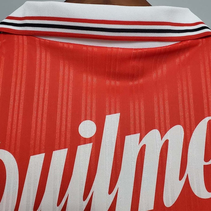 1995-1996 River Plate Away Red Retro Soccer Jersey