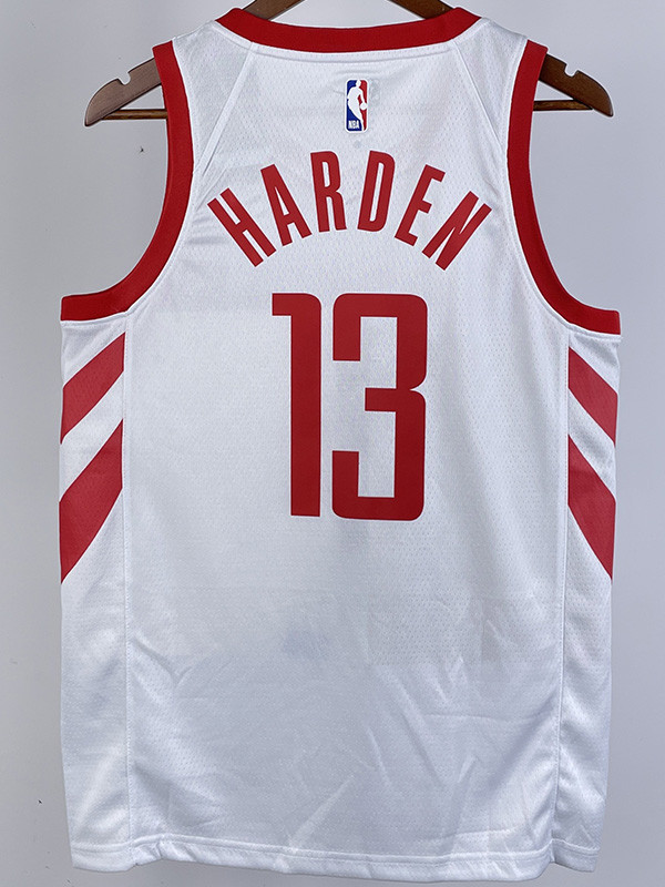 2018-19 ROCKETS HARDEN #13 White Home Top Quality Hot Pressing NBA Jersey