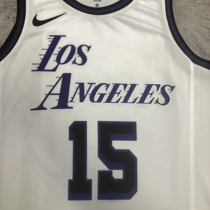 22-23 LAKERS REAVES #15 White City Edition Top Quality Hot Pressing NBA Jersey