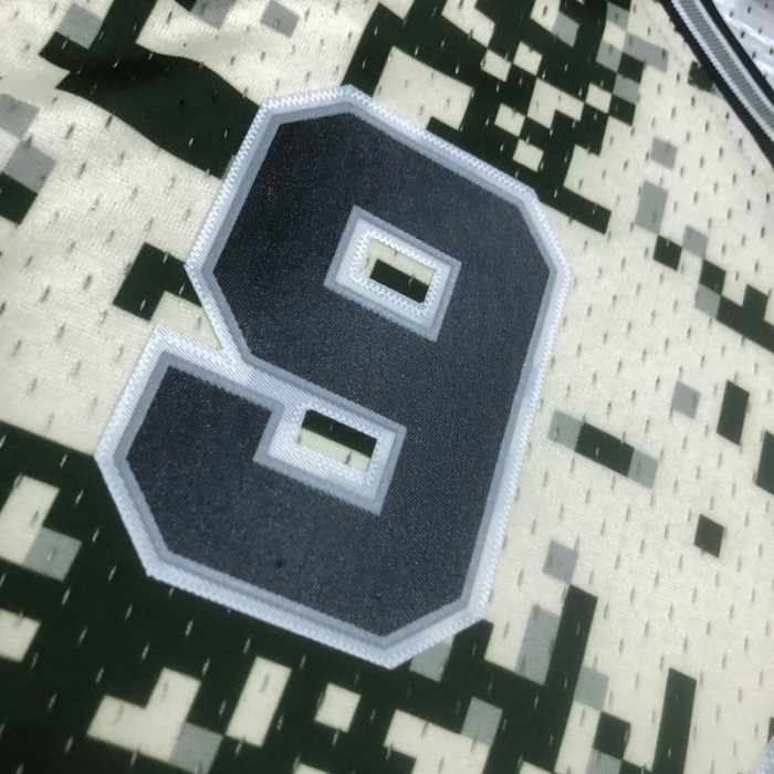 2013-14 SA Spurs PARKER #9 Green CamouflageTop Quality Hot Pressing NBA Jersey (迷彩）