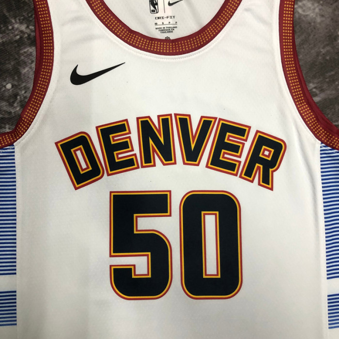 22-23 Nuggets GORDON #50 White City Edition Top Quality Hot Pressing NBA Jersey