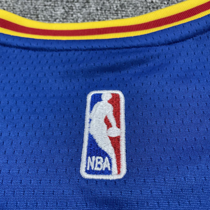 Warriors WIGGINS #22 Blue 75th Anniversary Retro NBA Jersey