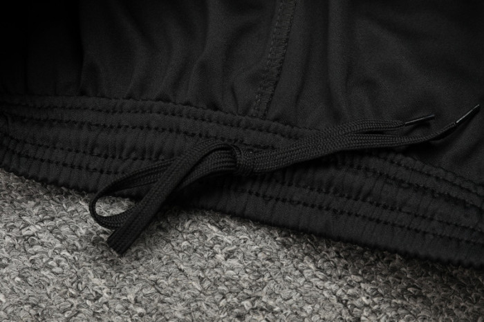 2024 AD Black Kids Half Pull Tracksuit (童装)(半拉链)