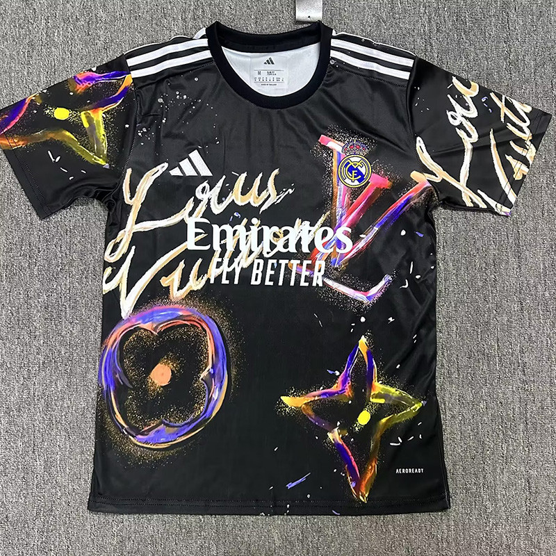 25-26 RMA Black Purple Special Edition Fans Training Shirts