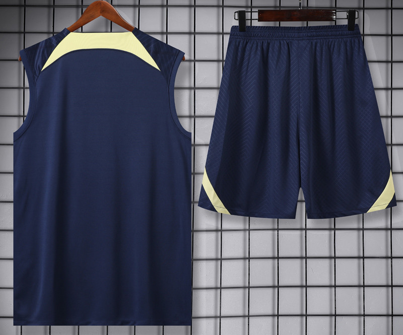 24-25 Club America Dark Blue Tank top and shorts suit