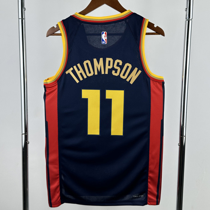 24-25 WARRIORS THOMPSON #11 Royal blue City Edition Top Quality Hot Pressing NBA Jersey
