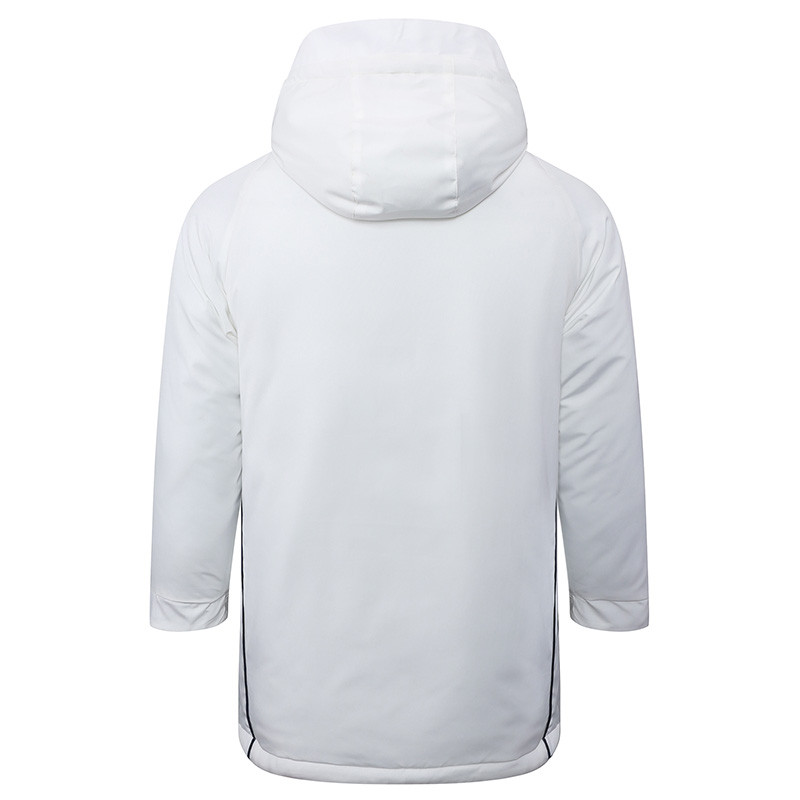 24-25 Man Utd White Hooded Windbreaker Fabric Cotton Coat #G219
