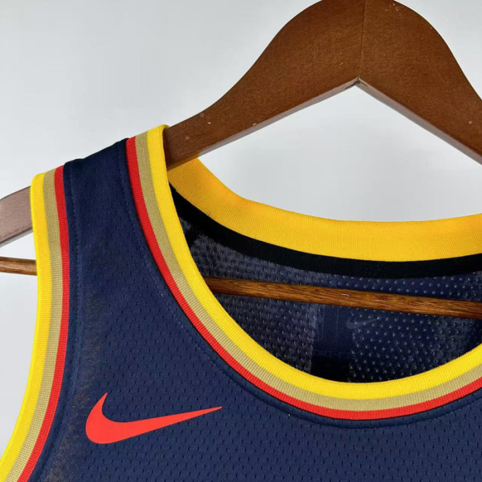 24-25 WARRIORS CURRY #30 Royal blue City Edition Top Quality Hot Pressing NBA Jersey