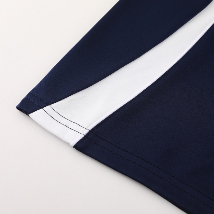 2024 AD Royal Blue Half Pull Tracksuit #AB06 (半拉链)