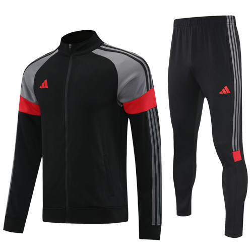 2025 AD Black Jacket Tracksuit #2313