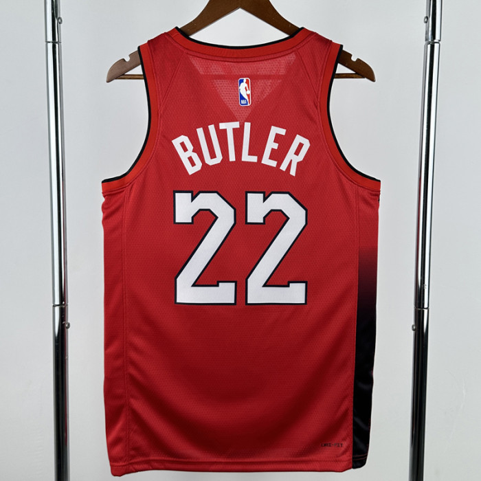 24-25 HEAT BUTLER #22 Red City Edition Top Quality Hot Pressing NBA Jersey (V领）