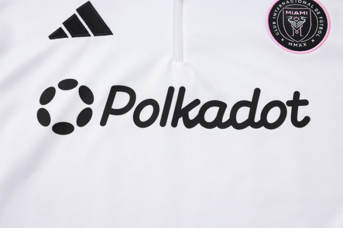 25-26 Inter Miami White Half Pull Tracksuit #B2522(半拉链)