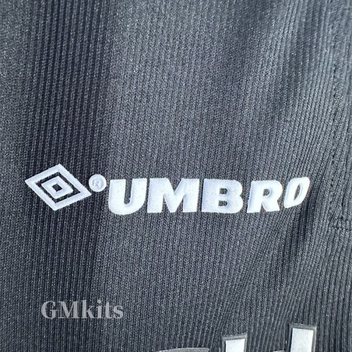 1998-1999 Man Utd Black Long Sleeve Retro Soccer Jersey (长袖)